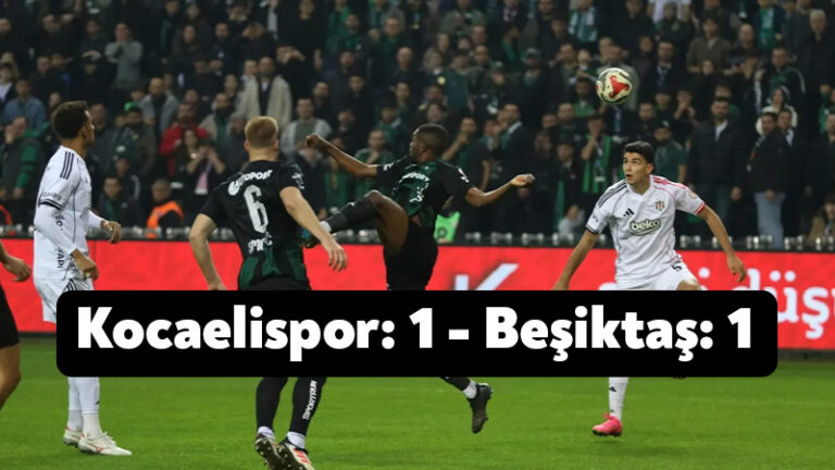 Kocaeli Maçında olaylar var